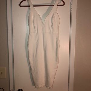 Deep V-neck dress